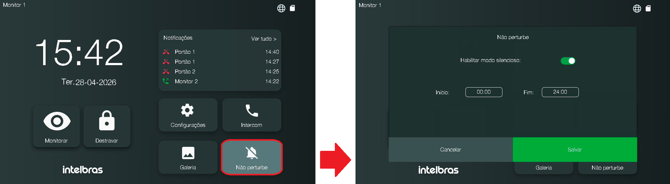 tela não perturbe 1